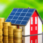Solar Inverter System Connected to Solar Panels