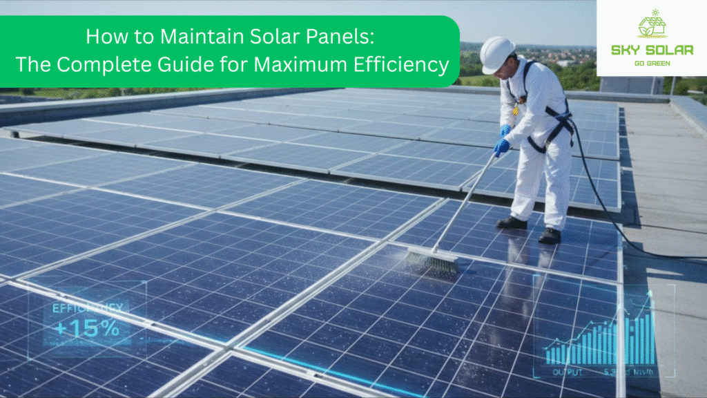How to Maintain Solar Panels: The Complete Guide for Maximum Efficiency